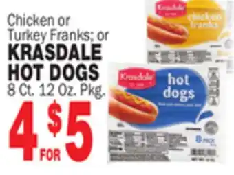 Bravo Supermarkets KRASDALE HOT DOGS offer