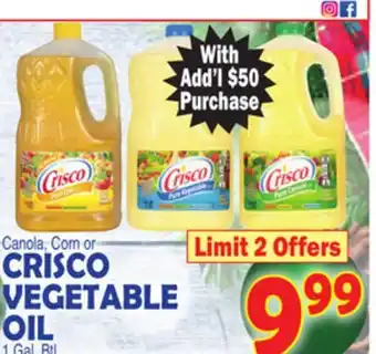 Bravo Supermarkets CRISCO VEGETABLE OIL offer