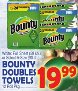 Bravo Supermarkets BOUNTY DOUBLES TOWELS offer