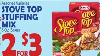 Bravo Supermarkets STOVE TOP STUFFING MIX offer