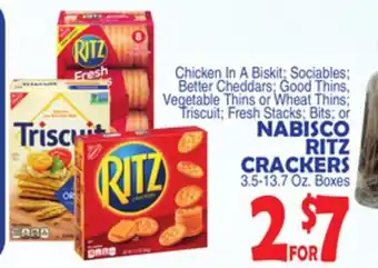 Bravo Supermarkets NABISCO RITZ CRACKERS offer