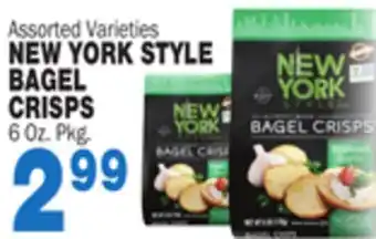 Bravo Supermarkets NEW YORK STYLE BAGEL CRISPS offer
