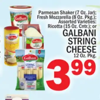 C Town GALBANI STRING CHEESE 12 Oz. Pkg offer