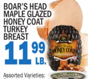 C Town BOAR'S HEAD MAPLE GLAZED HONEY COAT TURKEY BREAST offer