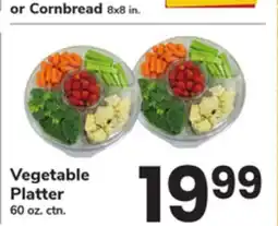 ACME Vegetable Platter 60 oz. ctn. or Cornbread 8x8 in offer