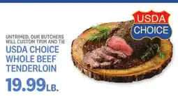 Kings Food Markets USDA WHOLE BEEF TENDERLOIN offer