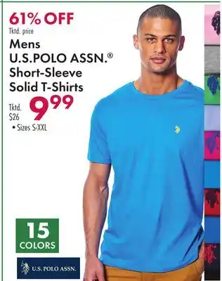 Boscov's Mens U.S POLO ASSN. Short-Sleeve Solid T-Shirts offer