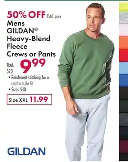 Boscov's Mens GILDAN Heavy-Blend Fleece Crews or Pants offer