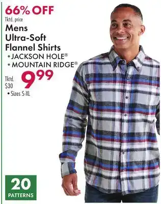 Boscov's Mens Ultra-Soft Flannel Shirts offer