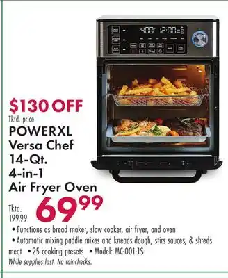 Boscov's POWERXL Versa Chef 14-Qt. 4-in-1 Air Fryer Oven offer