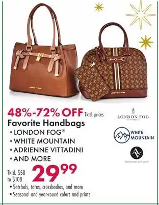 Boscov's Favorite Handbags offer