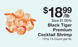 Fairway Store Market Black Tiger Premium Cocktail Shrimp offer