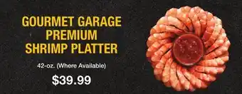 Fairway Store Market GOURMET GARAGE PREMIUM SHRIMP PLATTER offer