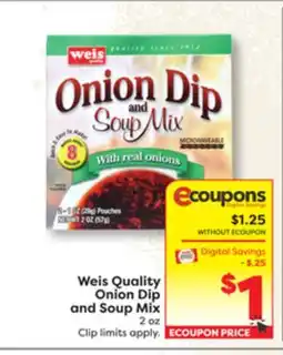 Weis Markets Weis Quality Onion Dip and Soap Mix offer