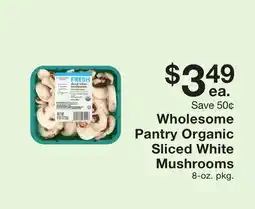 Fairway Store Market Wholesome Pantry Organic Sliced White Mushrooms offer