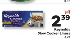 Weis Markets Reynolds Slow Cooker Liners offer