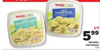 Weis Markets Weis2Go Deli Salads offer