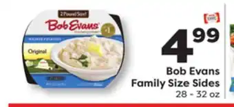 Weis Markets Bob Evans Family Size Sides offer