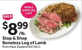 Stop&Shop Stop & Shop Boneless Leg of Lamb offer