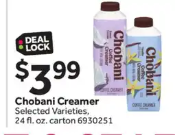 Stop&Shop Chobani Creamer offer