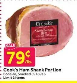 Stop&Shop Cook's Ham Shank Portion offer