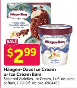 Stop&Shop Häagen-Dazs Ice Cream or Ice Cream Bars offer