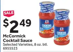 Stop&Shop McCormick Cocktail Sauce offer