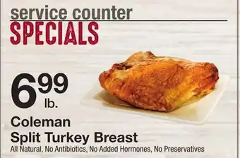 The Fresh Grocer Coleman Split Turkey Breast offer