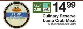 The Fresh Grocer Lump Crab Meat offer