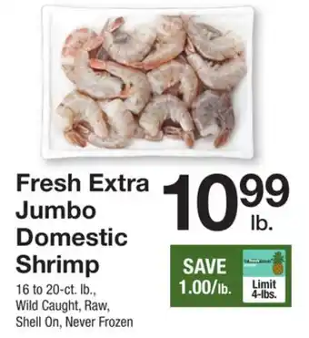 The Fresh Grocer Fresh Extra Jumbo Domestic Shrimp offer