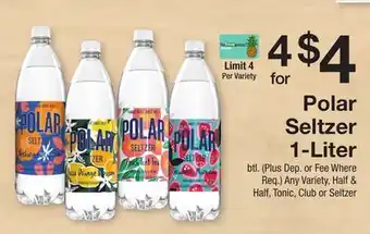 The Fresh Grocer Seltzer 1-Liter offer