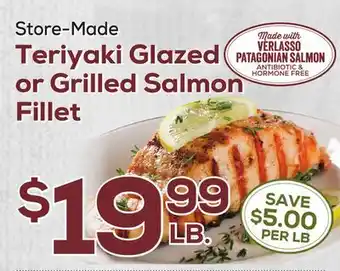 DeCicco & Sons Teriyaki Glazed or Grilled Salmon Fillet offer