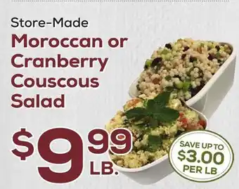 DeCicco & Sons Moroccan or Cranberry Couscous Salad offer