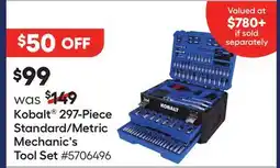 Lowe's 297-Piece Standard/Metric Mechanic's Tool Set offer