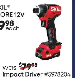 Lowe's PWR COVE 12V Impact Driver offer