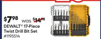 Lowe's 17-Piece Twist Drill Bit Set offer