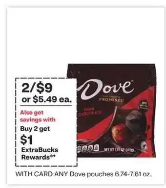 CVS ANY Dove pouches offer