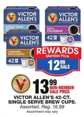 Blain's Farm & Fleet VICTOR ALLEN'S 42-CT, SINGLE SERVE BREW CUPS offer