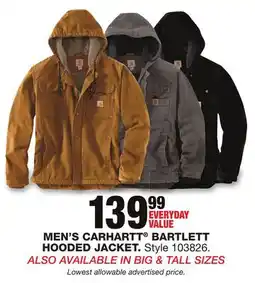 Blain's Farm & Fleet MEN'S CARHARTT BARTLETT HOODED JACKET offer