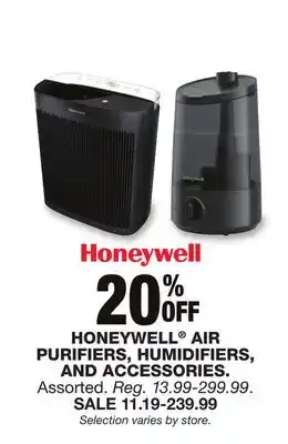 Blain's Farm & Fleet HONEYWELL AIR PURIFIERS, HUMIDIFIERS, AND ACCESSORIES offer