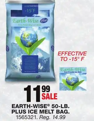 Blain's Farm & Fleet EARTH-WISE 50-LB. PLUS ICE MELT BAG offer