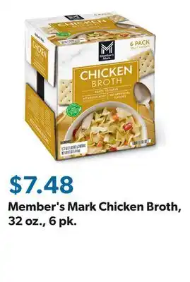 Sam's Club Member's Mark Chicken Broth, 32 oz., 6 pk offer