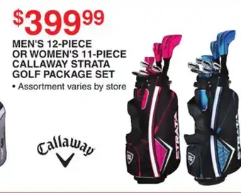 Dunham's Sports MEN 12-PIECE OR WOMEN'S 11-PIECE CALLAWAY STRATA GOLF PACKAGE SET offer