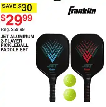 Dunham's Sports FRANKLIN JET ALUMINUM 2-PLAYER PICKLEBALL PADDLE SET offer