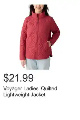 Costco Voyager Ladies' Quilted Lightweight Jacket offer