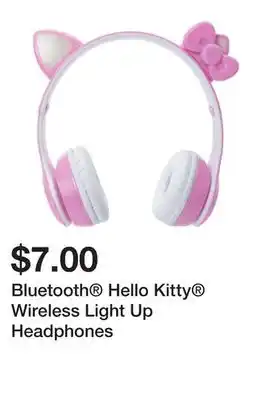 Five Below Bluetooth Hello Kitty Wireless Light Up Headphones offer