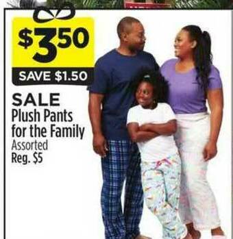 Dollar General Plush Pants For The Family offer
