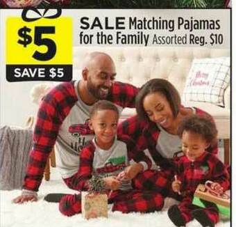 Dollar General Matching Pajamas For The Family offer