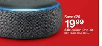 Target Amazon Echo Dot 3rd Gen offer