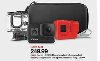 Target Gopro Hero Black Bundle Includes A Dual Battery Charger And Two Spare Batteries offer